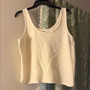 Old Navy Women's Off-White Tank Top